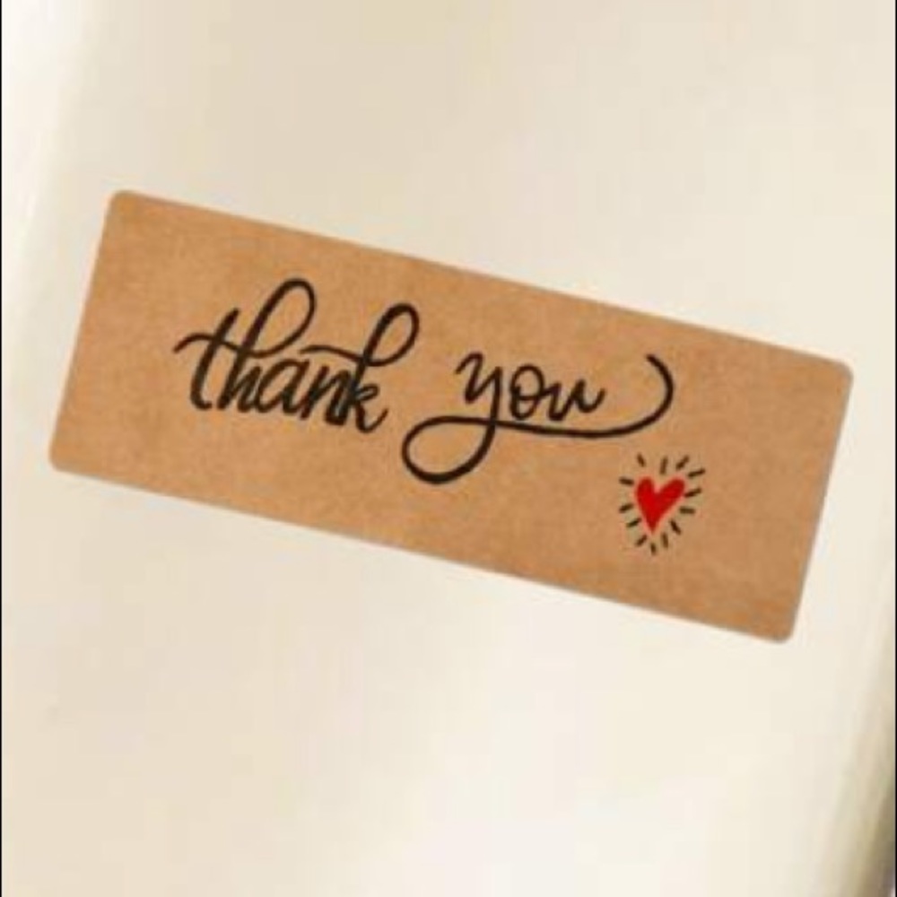 ❣️LAST 1❣️NWT Craft Style “Thank You” Stickers 120 Ct Roll - Picture 2 of 4